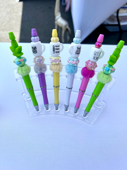 Beaded pens